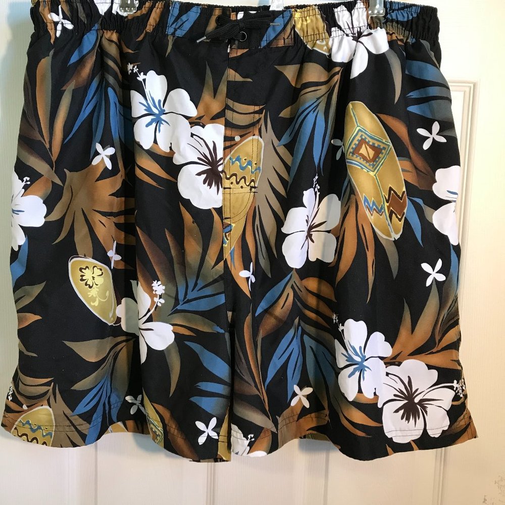 `2XL 40-42 SAND SUN SWIMWEAR LINED WITH BACK POCKET